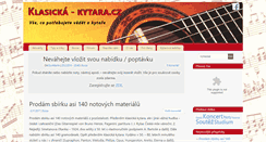 Desktop Screenshot of klasicka-kytara.cz